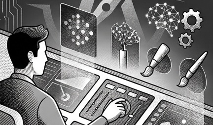 AI concept artwork for blog post